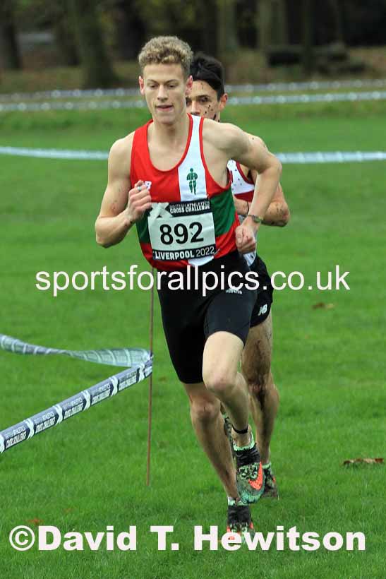 Junior Men, 2022 British Athletics Cross Challenge, Sefton Park, Liverpool.  Photo: David T. Hewitson/Sports for All Pics